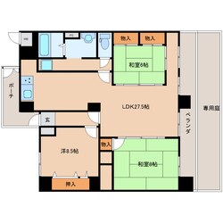 京終駅 徒歩9分 1階の物件間取画像